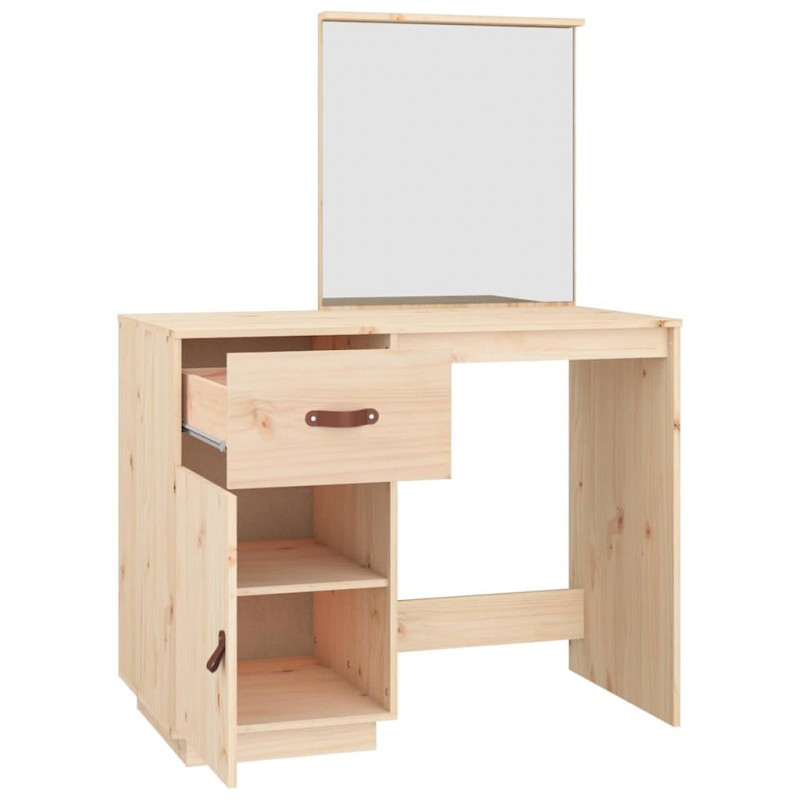 Toaletka, 95x50x134 cm, lite drewno sosnowe