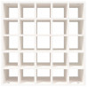 Szafka na wino biała 56x25x56 cm lite drewno sosnowe