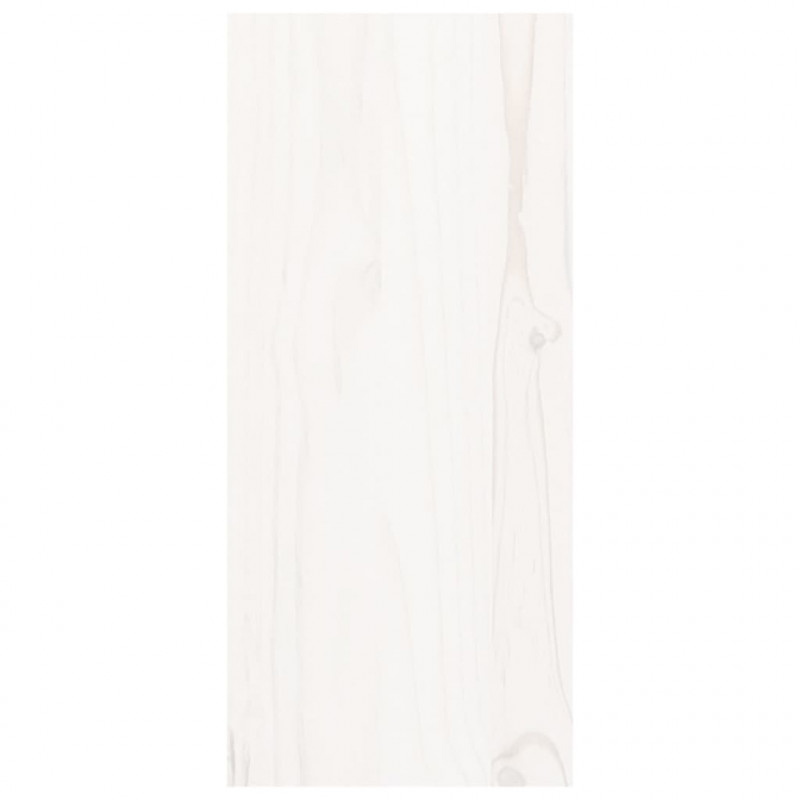 Szafka na wino biała 56x25x56 cm lite drewno sosnowe