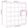 Szafka na wino biała 56x25x56 cm lite drewno sosnowe