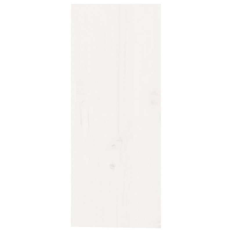 Szafka na wino, biały, 62x25x62 cm, lite drewno sosnowe