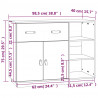 Szafka, 98,5x40x75 cm, lite drewno sosnowe
