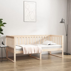 Łóżko dzienne bez materaca, 90x200 cm, lite drewno sosnowe