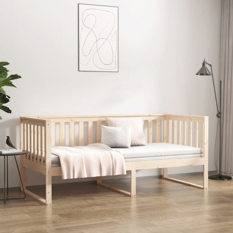 Łóżko dzienne bez materaca, 90x200 cm, lite drewno sosnowe