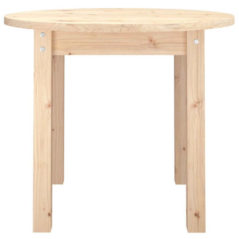 Stolik kawowy, Ø 55x45 cm, lite drewno sosnowe
