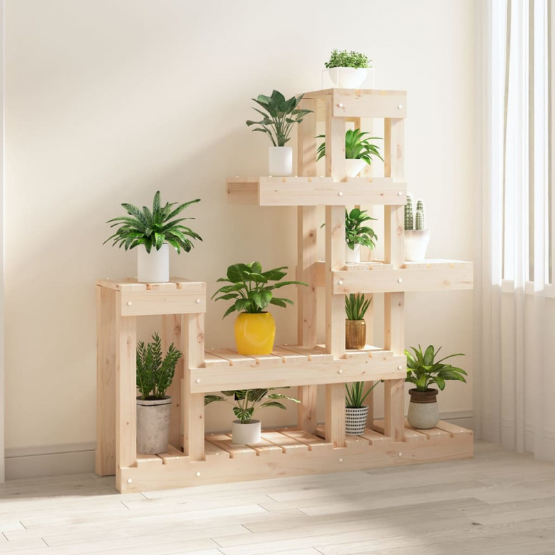 Kwietnik 92x25x97 cm, lite drewno sosnowe