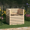Kompostownik, 80x80x78 cm, lite drewno sosnowe