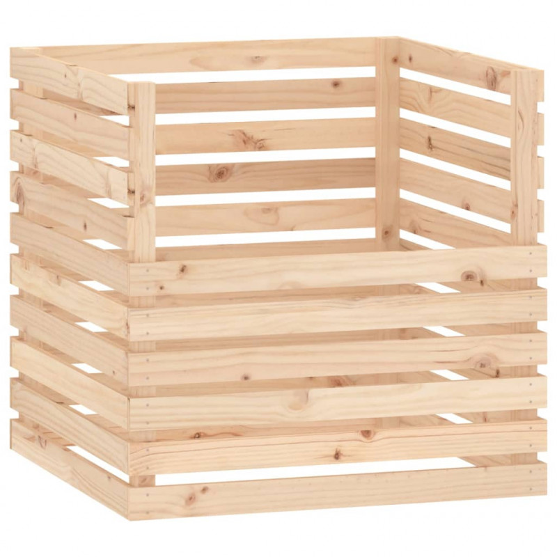 Kompostownik, 80x80x78 cm, lite drewno sosnowe