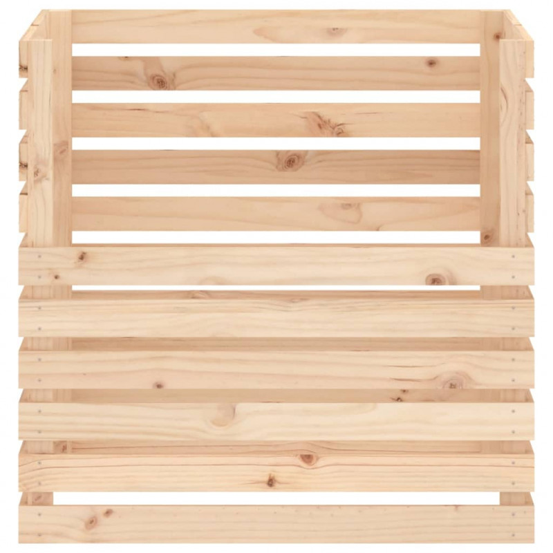 Kompostownik, 80x80x78 cm, lite drewno sosnowe