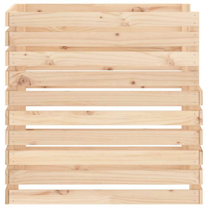 Kompostownik, 80x80x78 cm, lite drewno sosnowe