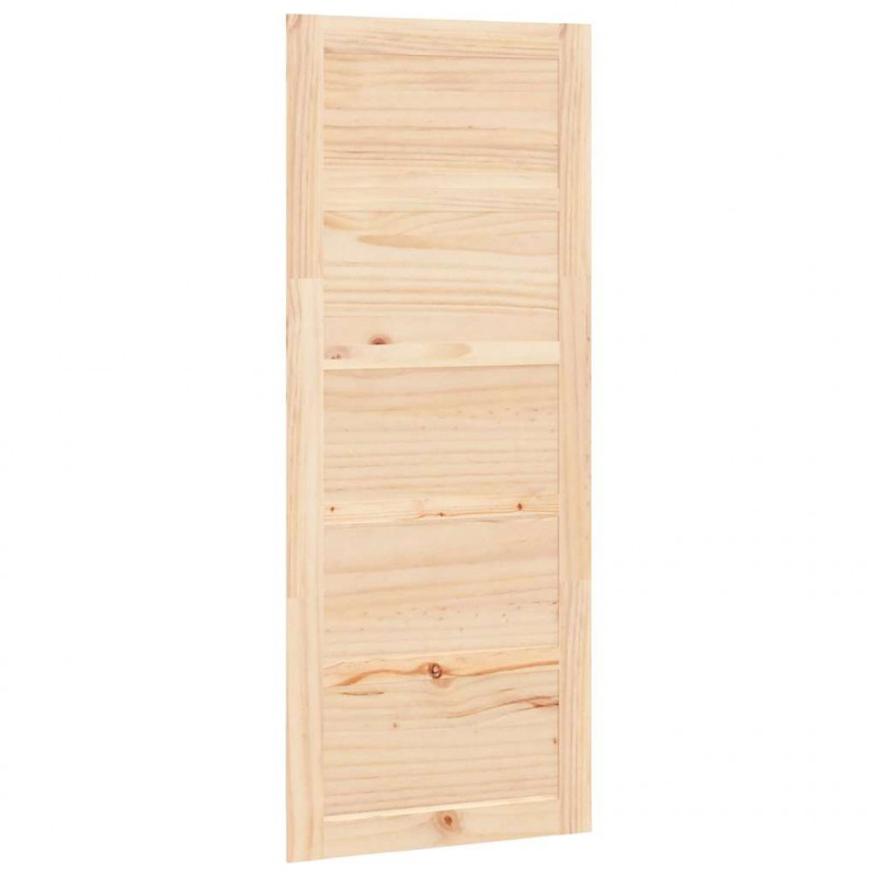 Drzwi przesuwne, 80x1,8x204,5 cm, lite drewno sosnowe