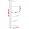 Drzwi przesuwne, 80x1,8x204,5 cm, lite drewno sosnowe