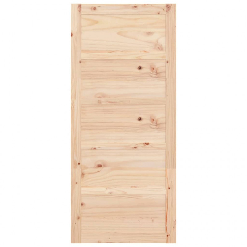 Drzwi przesuwne, 90x1,8x204,5 cm, lite drewno sosnowe