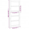 Drzwi przesuwne, 90x1,8x204,5 cm, lite drewno sosnowe