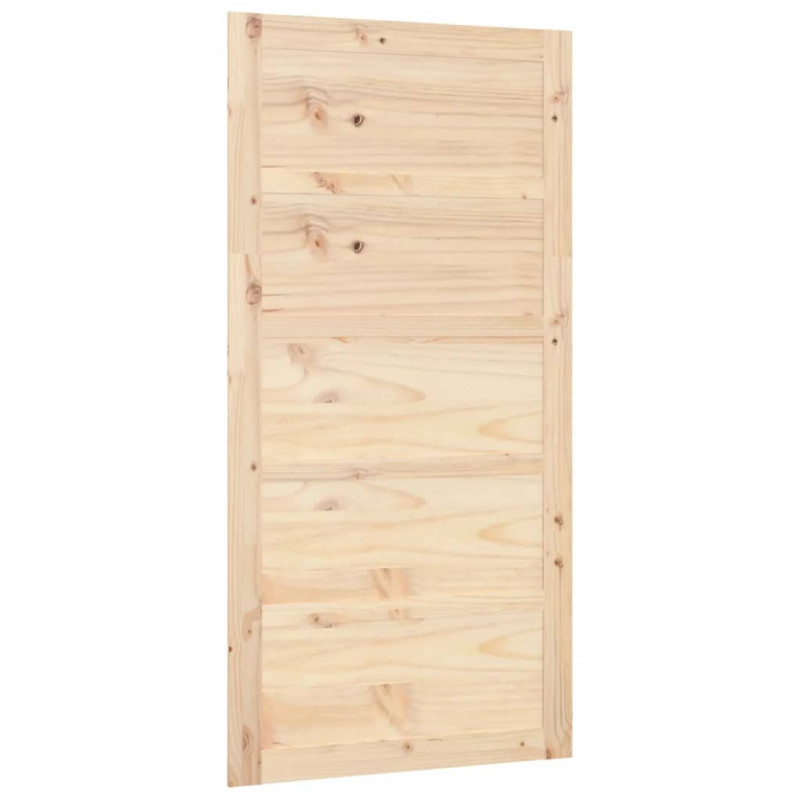 Drzwi przesuwne, 100x1,8x204,5 cm, lite drewno sosnowe