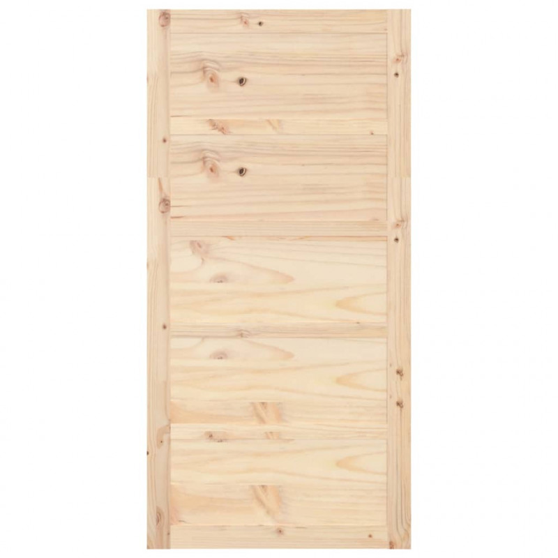 Drzwi przesuwne, 100x1,8x204,5 cm, lite drewno sosnowe