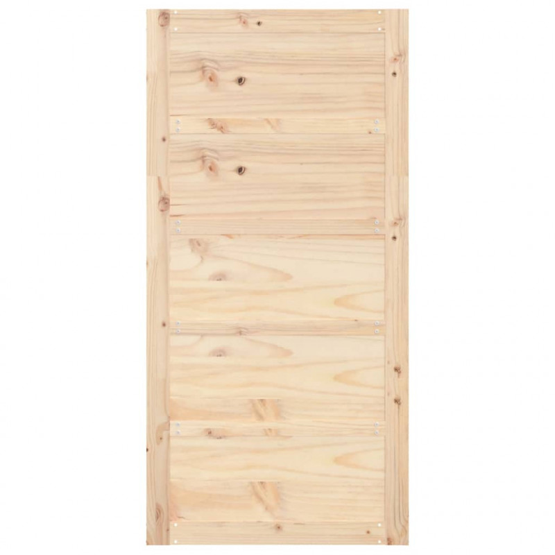 Drzwi przesuwne, 100x1,8x204,5 cm, lite drewno sosnowe