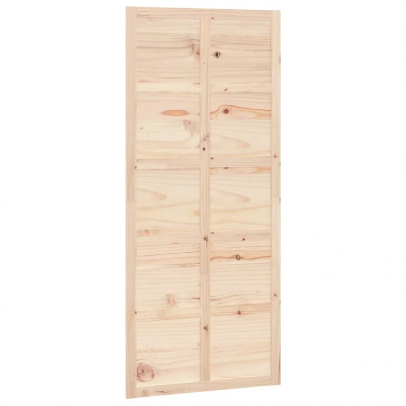Drzwi przesuwne, 90x1,8x214 cm, lite drewno sosnowe