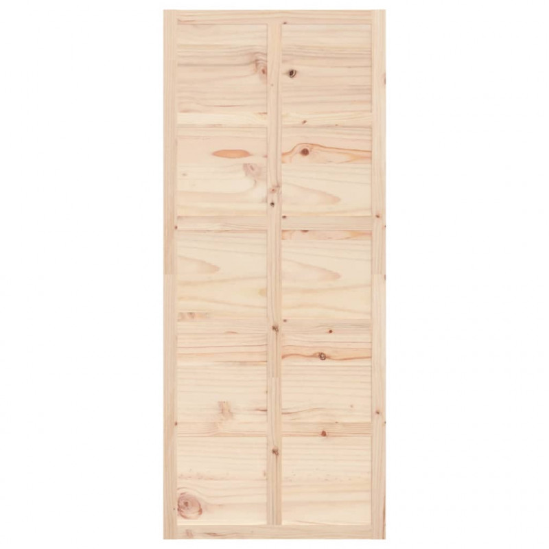 Drzwi przesuwne, 90x1,8x214 cm, lite drewno sosnowe