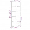Drzwi przesuwne, 90x1,8x214 cm, lite drewno sosnowe