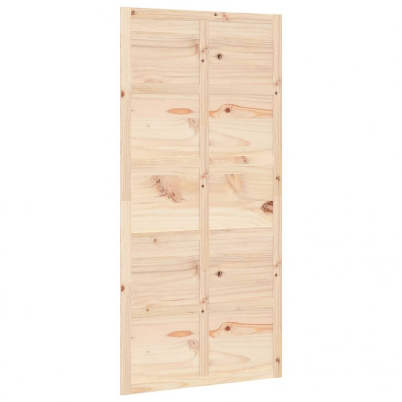 Drzwi przesuwne, 100x1,8x214 cm, lite drewno sosnowe