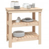 Stolik roboczy, 78,5x50x80 cm, lite drewno sosnowe