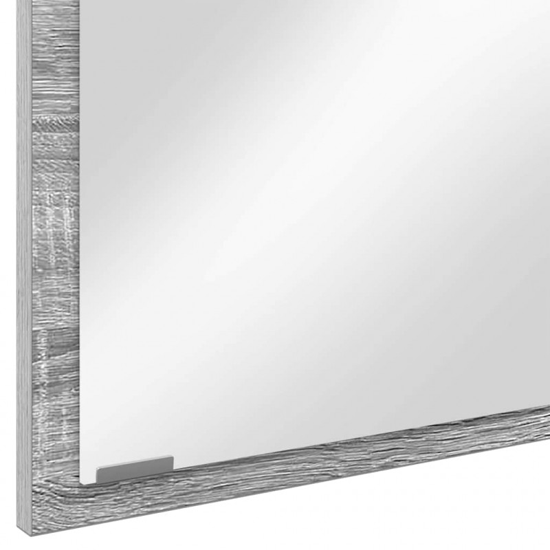 Lustro Szary Sonoma 90 x 8,5 x 37 cm Materiał drewnopochodny