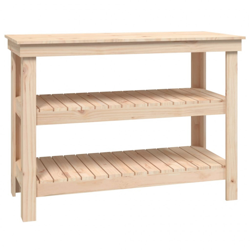 Stolik roboczy, 110,5x50x80 cm, lite drewno sosnowe