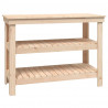 Stolik roboczy, 110,5x50x80 cm, lite drewno sosnowe