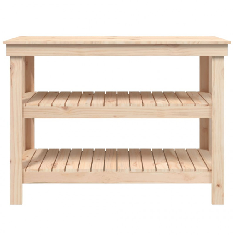 Stolik roboczy, 110,5x50x80 cm, lite drewno sosnowe