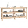 Stolik roboczy, 181x50x80 cm, lite drewno sosnowe