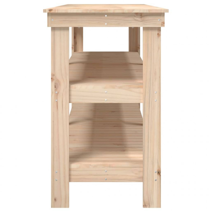 Stolik roboczy, 181x50x80 cm, lite drewno sosnowe
