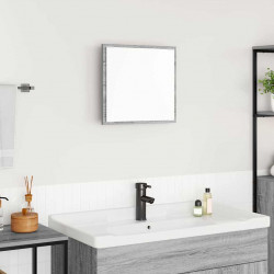 Lustro łazienkowe LED Z lustrem Szary Sonoma 40 x 37 x 8.5 cm