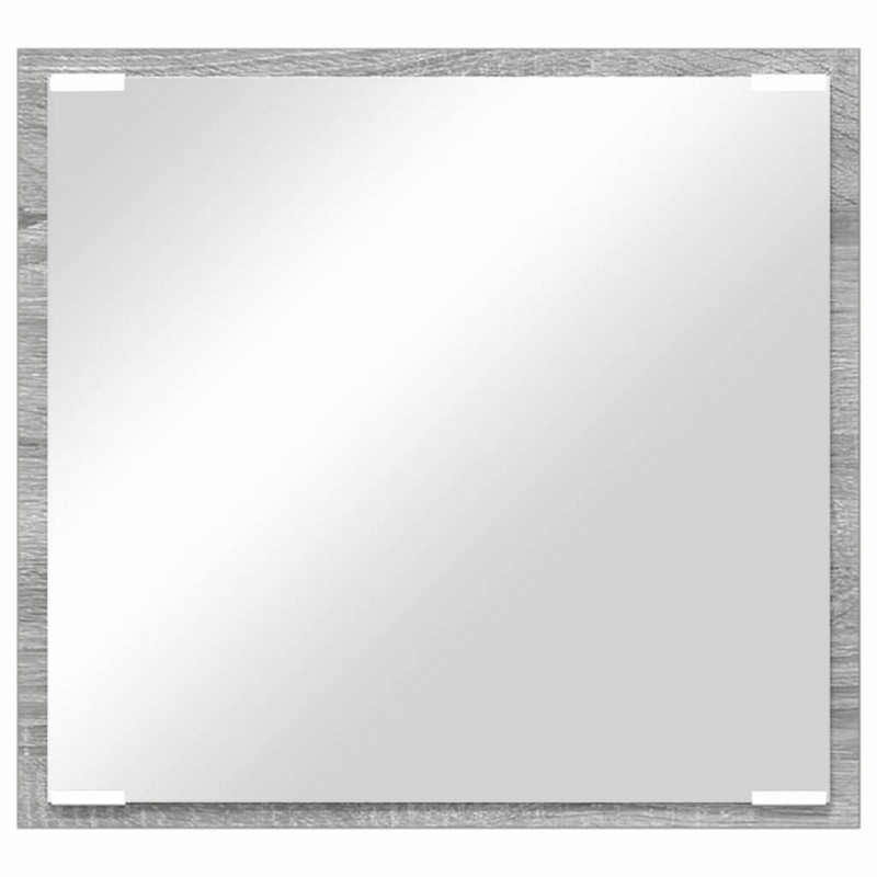 Lustro łazienkowe LED Z lustrem Szary Sonoma 40 x 37 x 8.5 cm