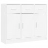 Komoda Biała 91x28x75 cm Drewno konstrukcyjne