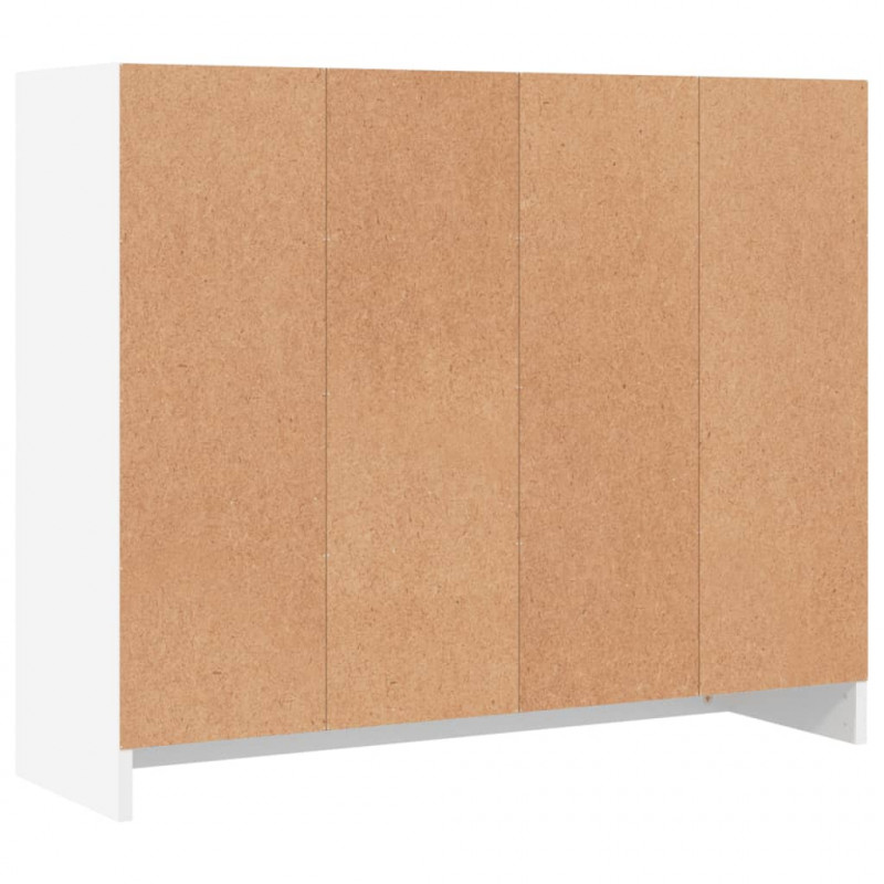 Komoda Biała 91x28x75 cm Drewno konstrukcyjne
