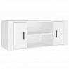 Szafka pod TV, biała, 100x35x40 cm, materiał drewnopochodny