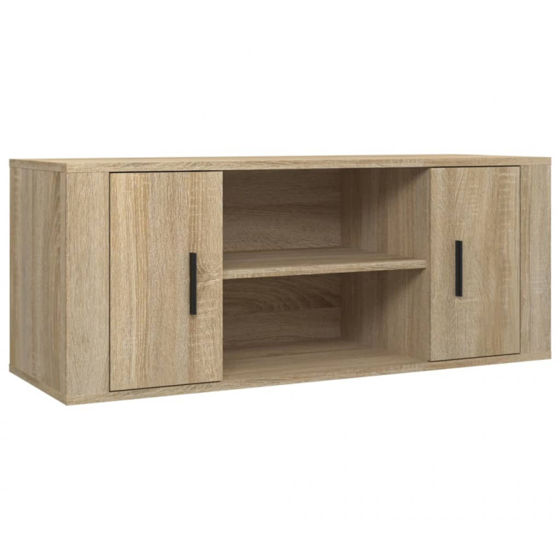 Szafka pod telewizor, dąb sonoma, 100x35x40 cm