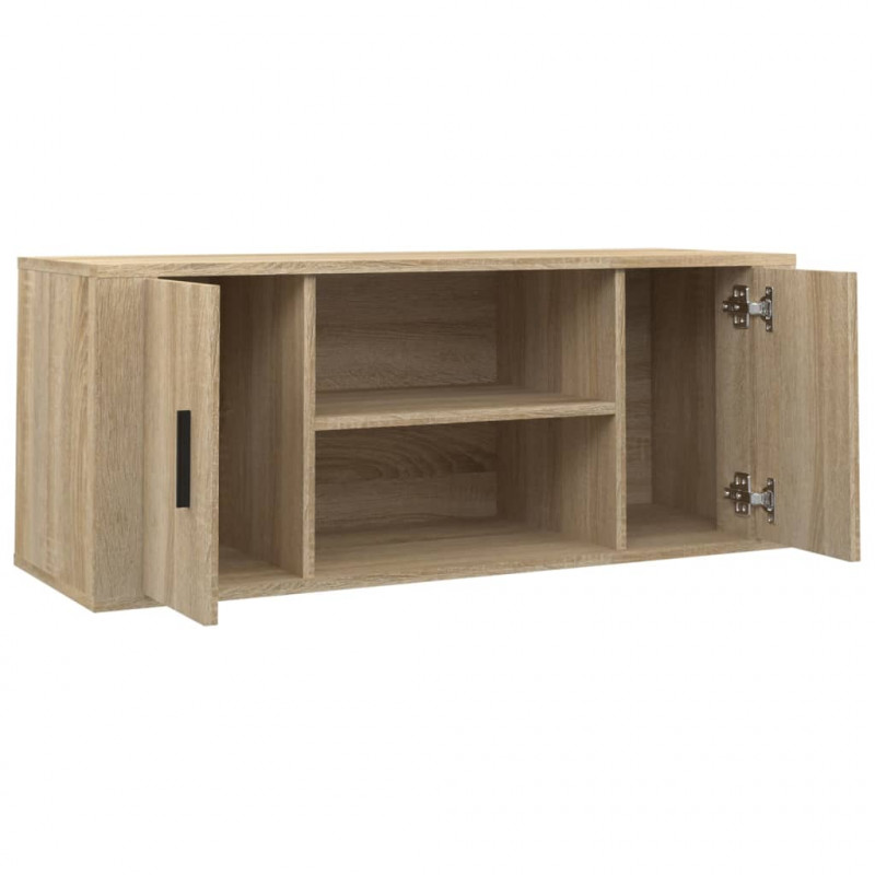 Szafka pod telewizor, dąb sonoma, 100x35x40 cm