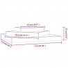 Donica, 112x112x27 cm, lite drewno sosnowe