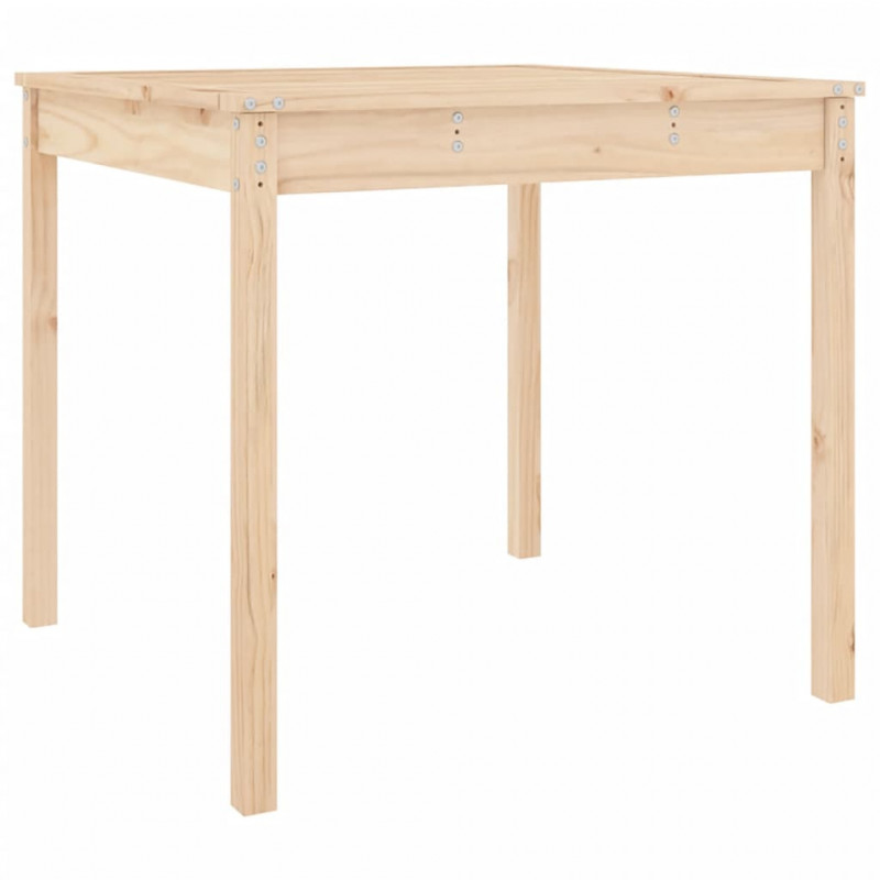 Stolik ogrodowy, 82,5x82,5x76 cm, lite drewno sosnowe