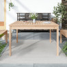 Stolik ogrodowy, 121x82,5x76 cm, lite drewno sosnowe