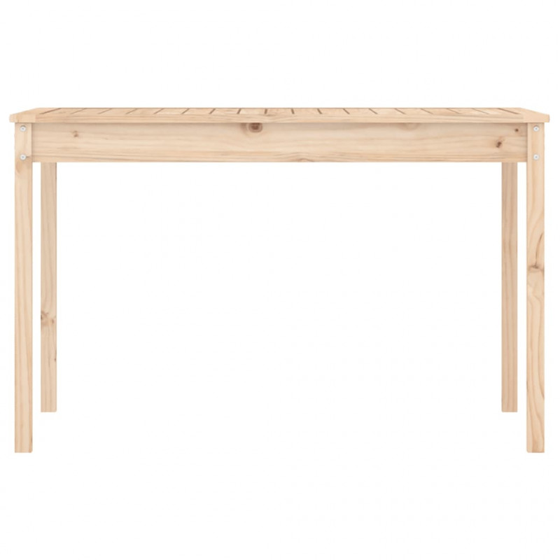 Stolik ogrodowy, 121x82,5x76 cm, lite drewno sosnowe