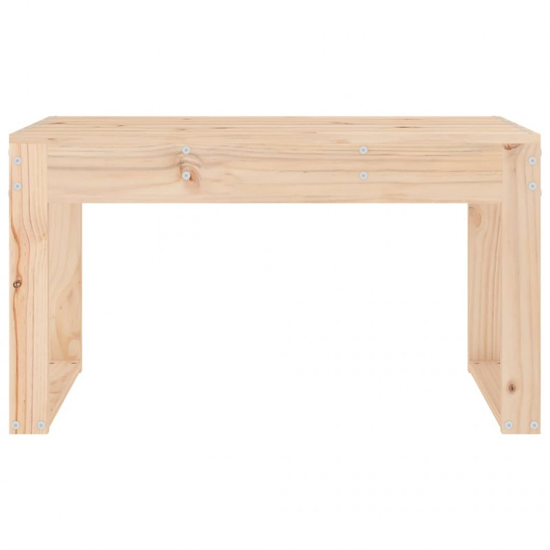 Ławka ogrodowa, 80x38x45 cm, lite drewno sosnowe