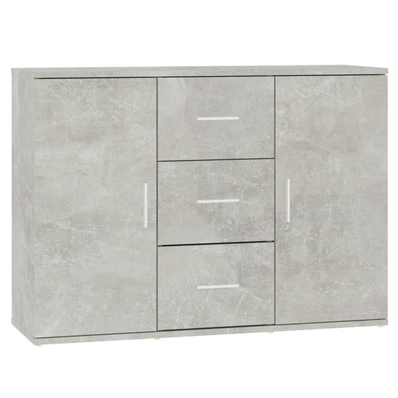 Szafka, szarość betonu, 91x29,5x65 cm, materiał drewnopochodny