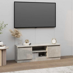 Szafka pod TV, z drzwiczkami, szarość betonu, 102x30x36 cm