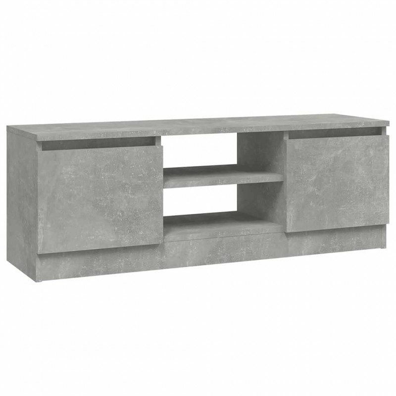 Szafka pod TV, z drzwiczkami, szarość betonu, 102x30x36 cm