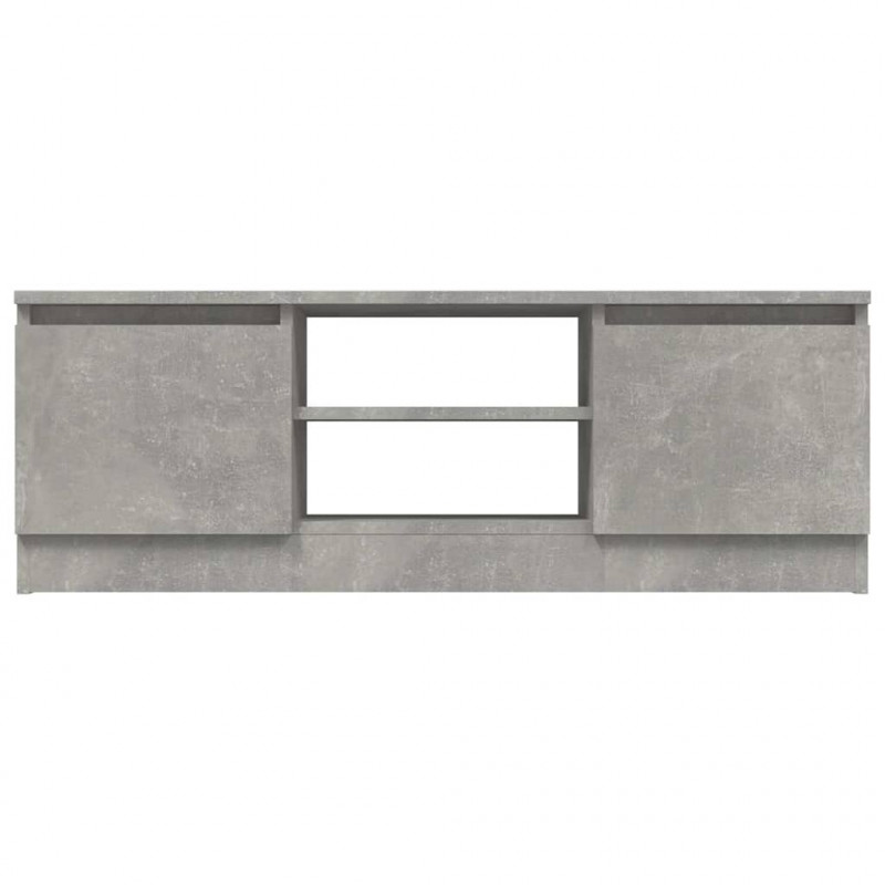 Szafka pod TV, z drzwiczkami, szarość betonu, 102x30x36 cm