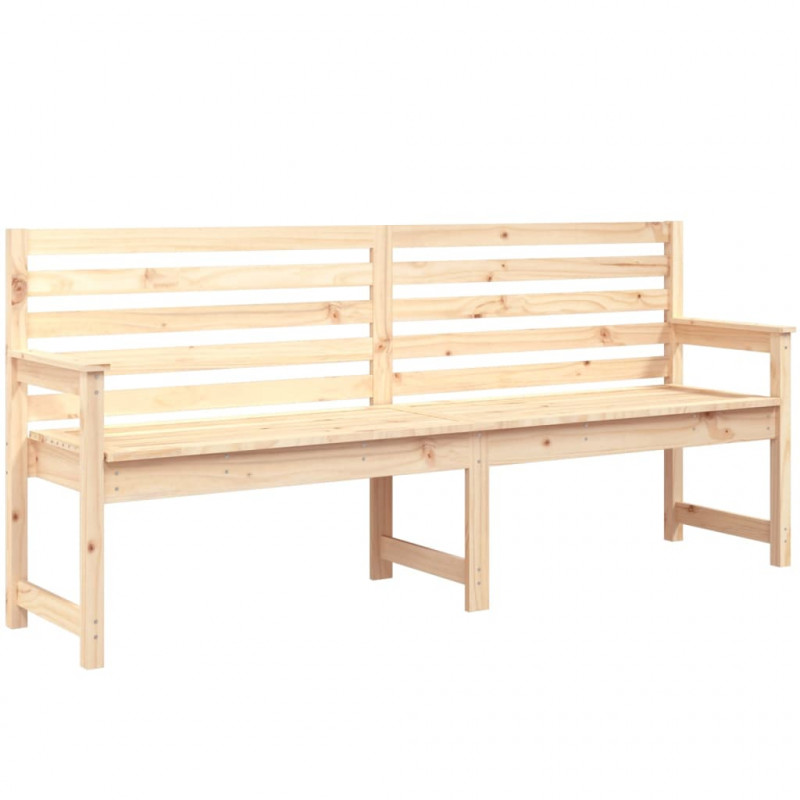 Ławka ogrodowa, 203,5x48x91,5 cm, lite drewno sosnowe