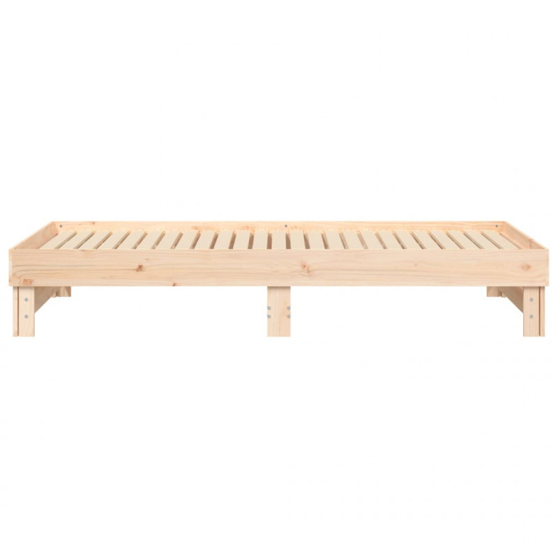 Łóżko rozsuwane, 2x(90x200) cm, lite drewno sosnowe
